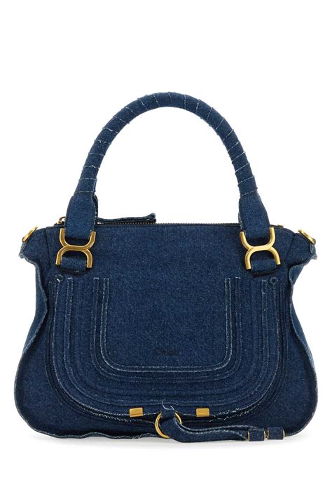 Chloe Marcie Denim Woman Handbag .